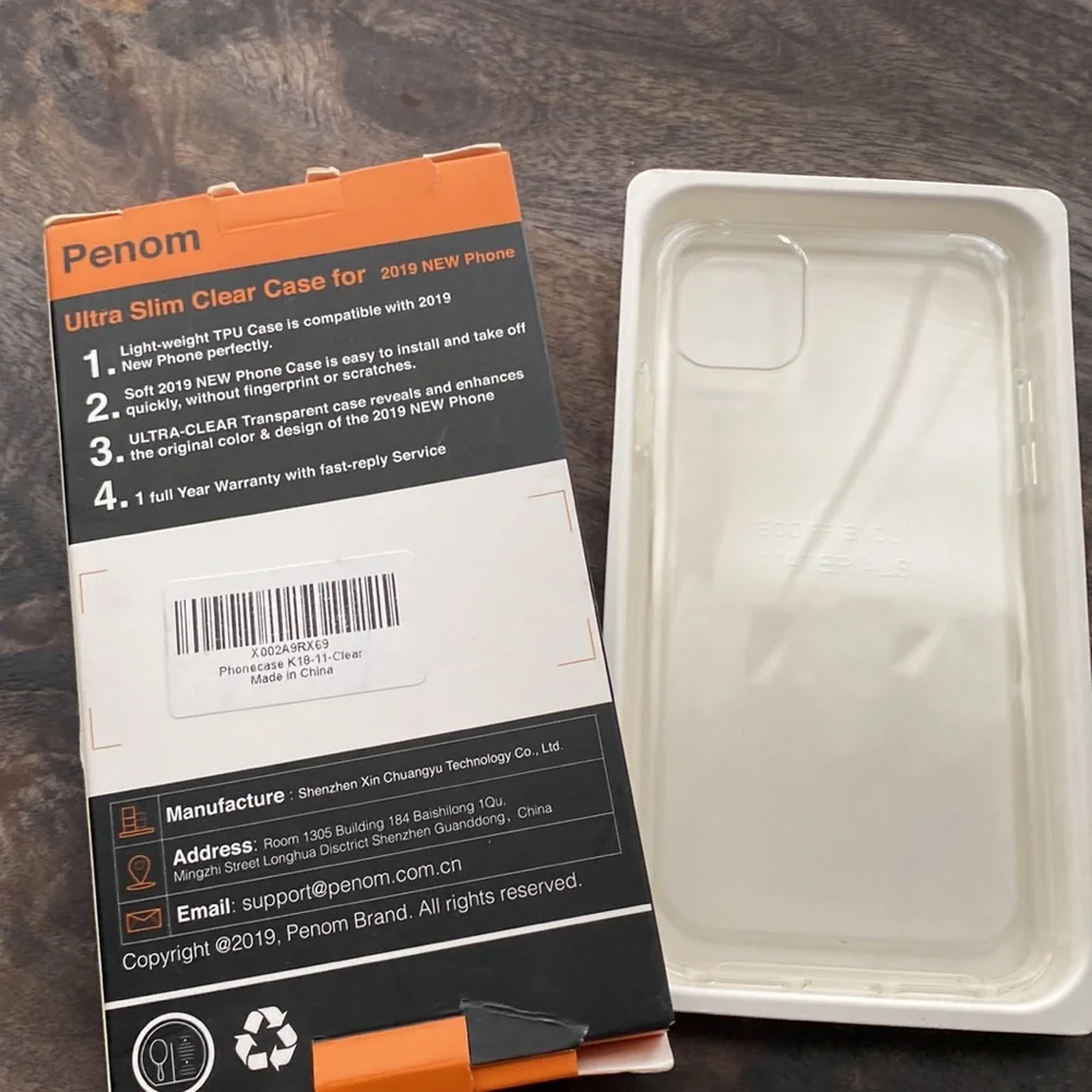 iPhone 11 and XR cellphone case Onn wavy grip & Ultra slim clear case New